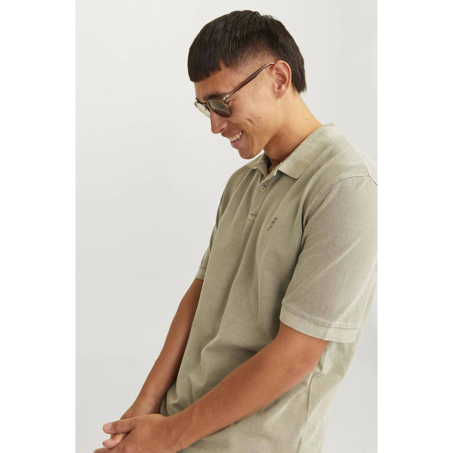 JACK & JONES PREMIUM polo JPRBLUWILLIAM met logo aloe