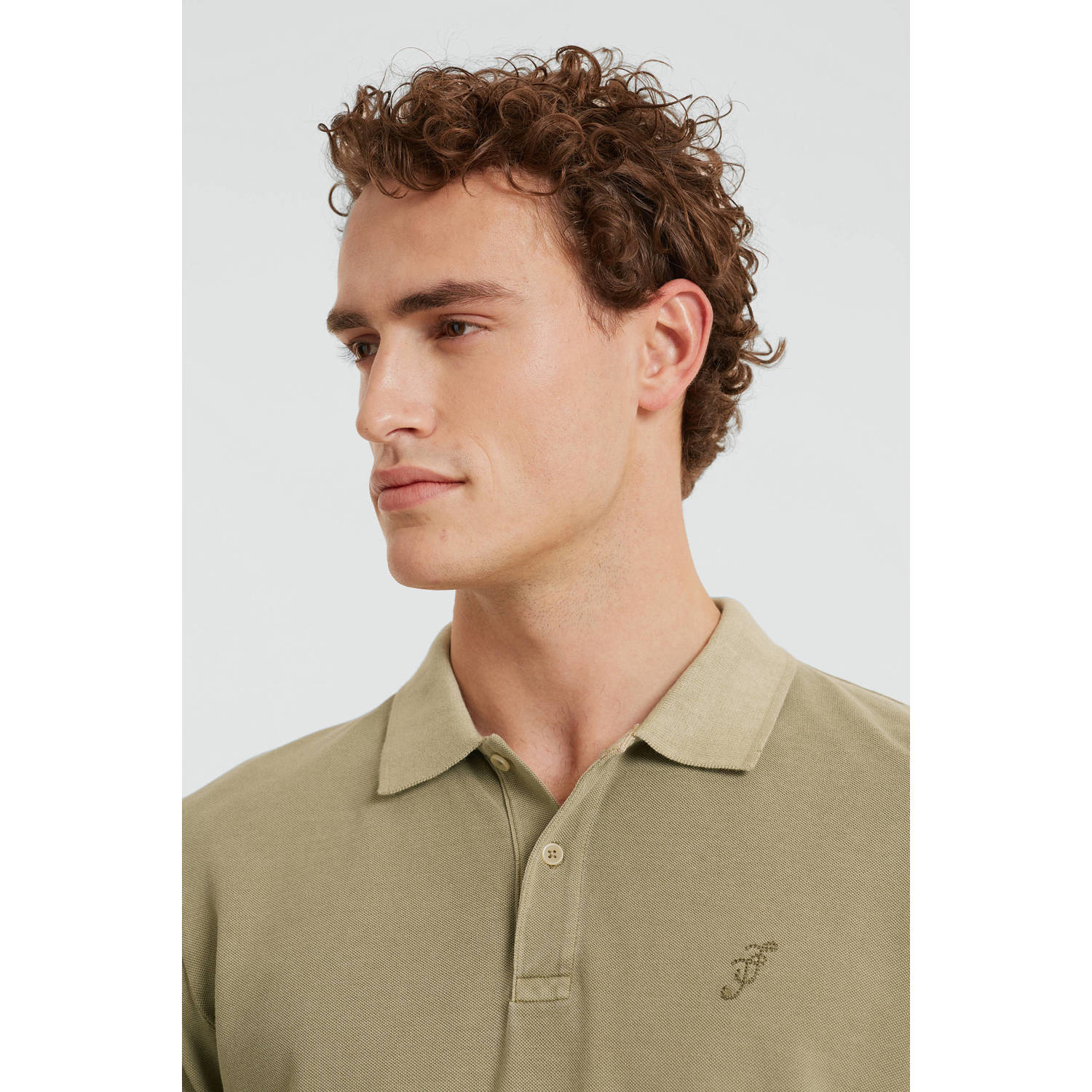 JACK & JONES PREMIUM polo JPRBLUWILLIAM met logo aloe