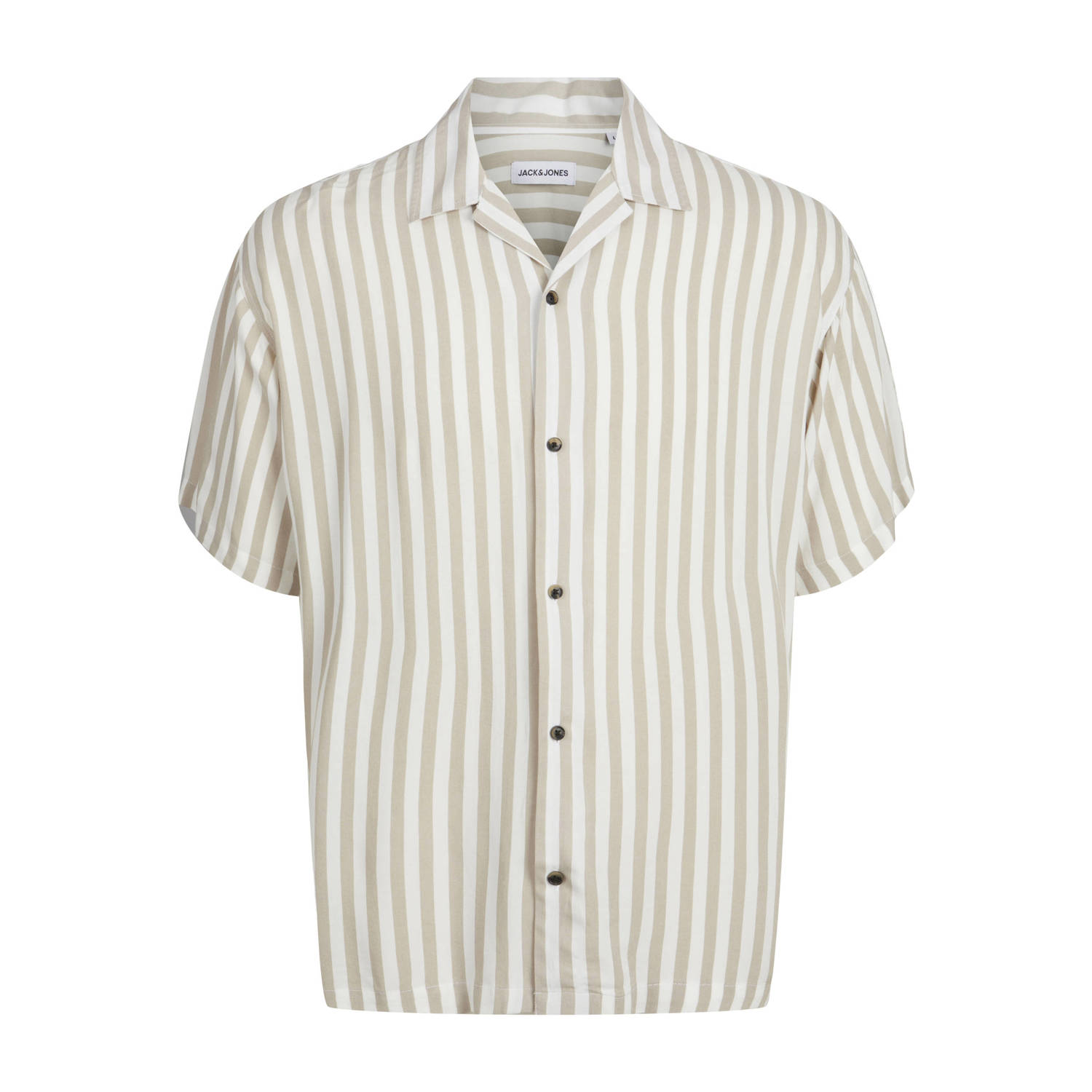 JACK & JONES gestreept regular fit overhemd JJJEFF crockery