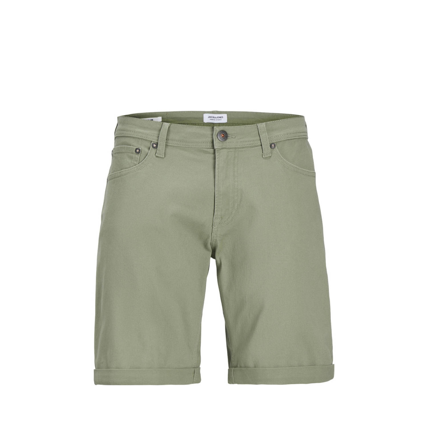 JACK & JONES PANTS STUDIO regular fit short JPSTRICK groen