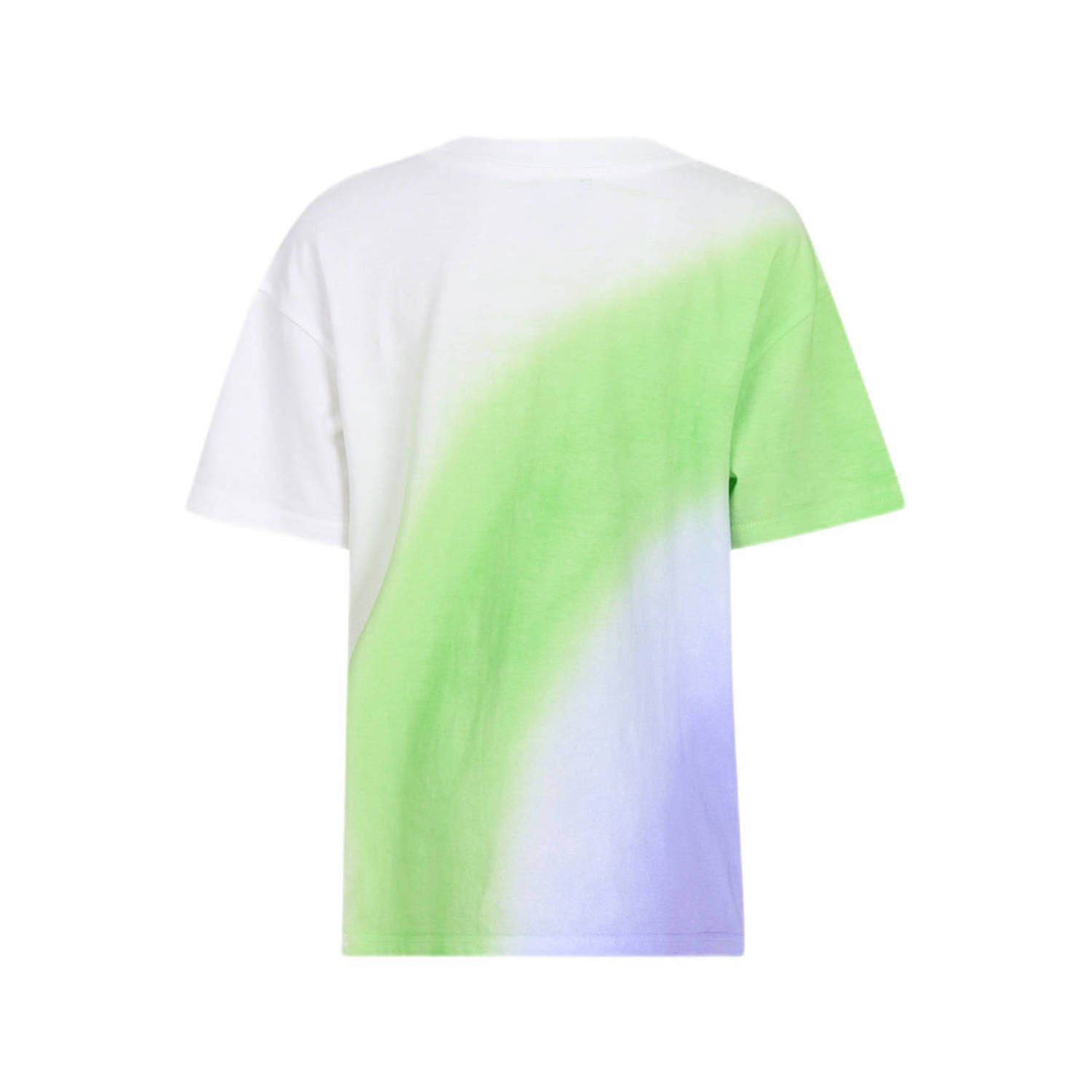 Shoeby T-shirt groen lila wit