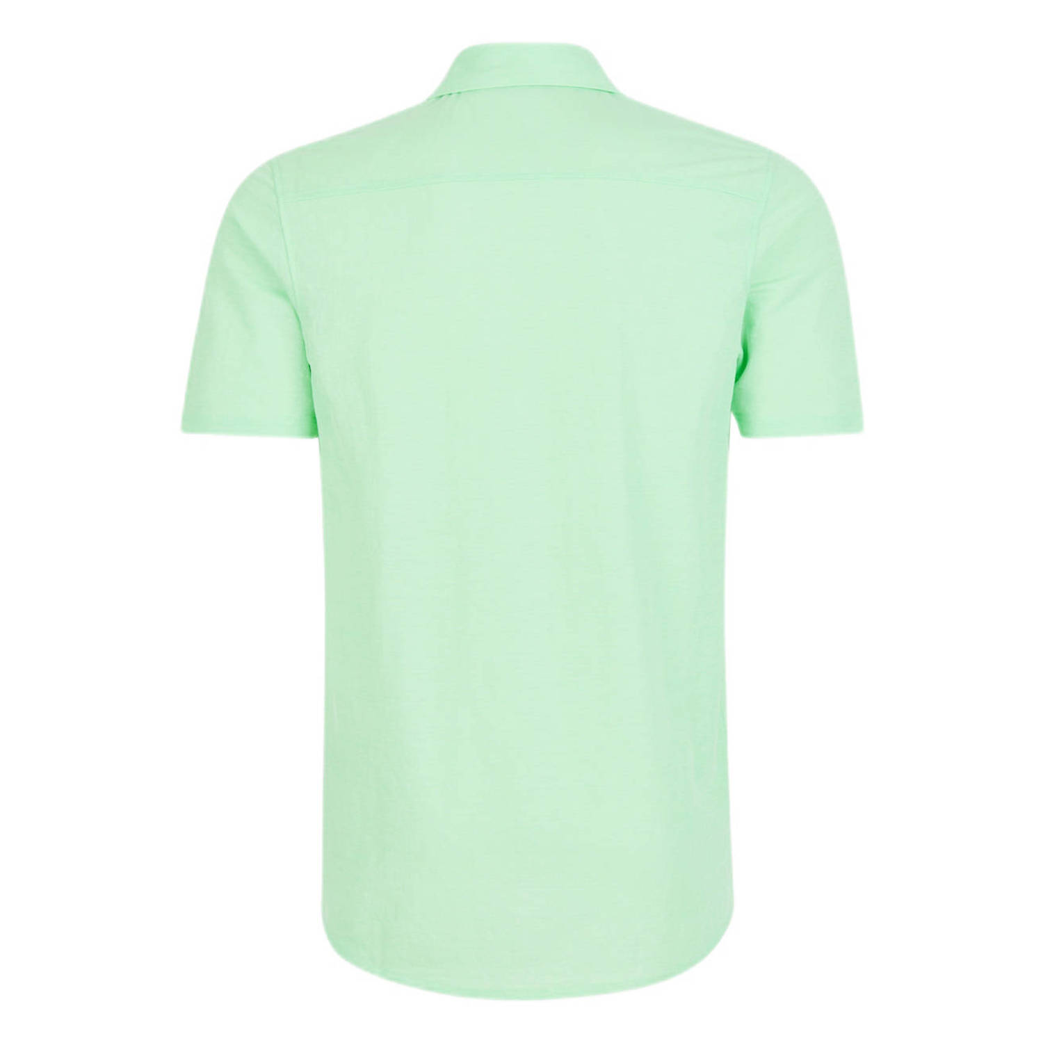 Shoeby regular fit overhemd lichtgroen
