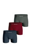 Donkerrood/donkerblauw/grijs