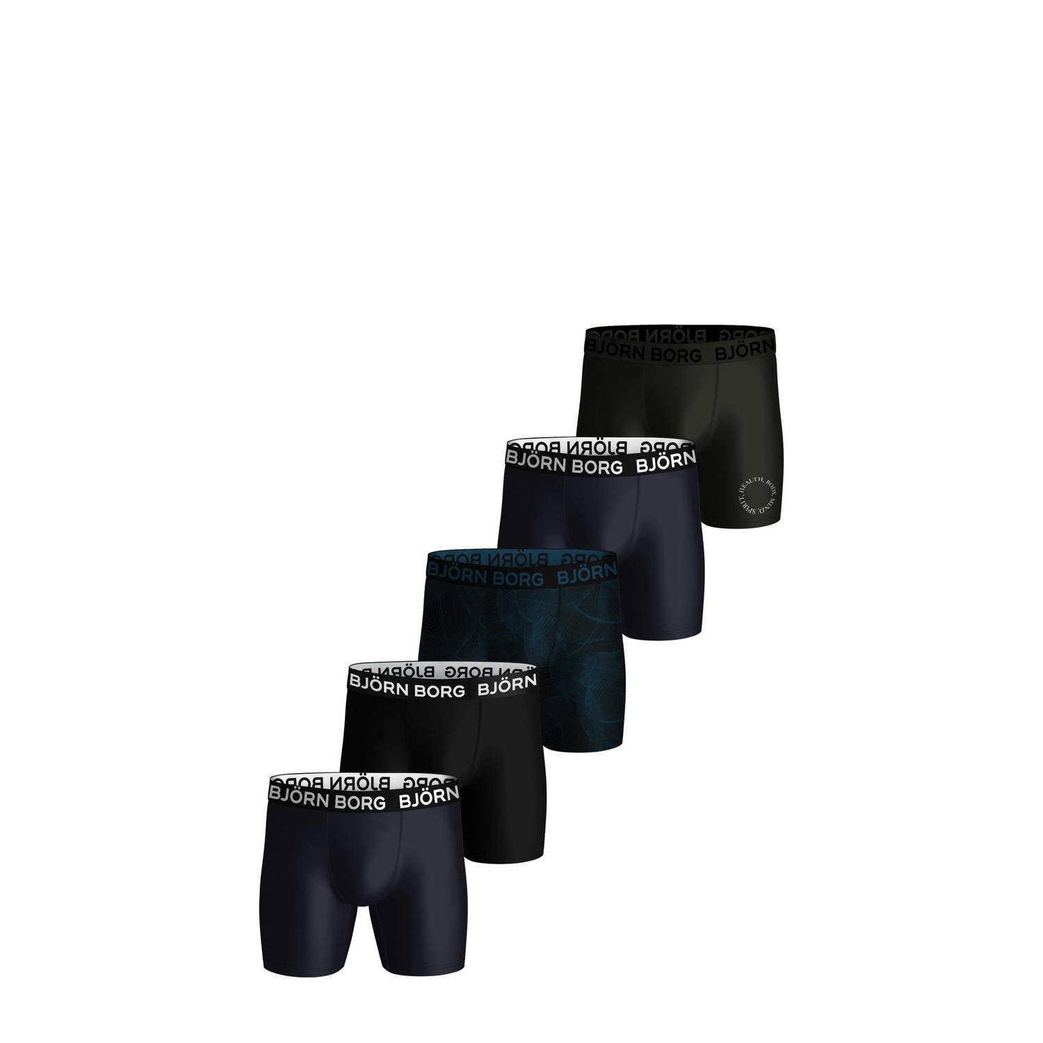 Bjorn Borg Björn Borg Performance Boxershorts Heren (5-pack)