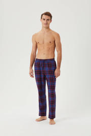 thumbnail: Björn Borg flanellen pyjamabroek donkerblauw/rood