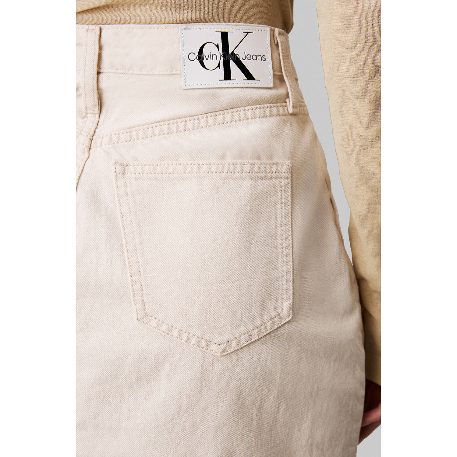 CALVIN KLEIN JEANS spijkerrok ecru