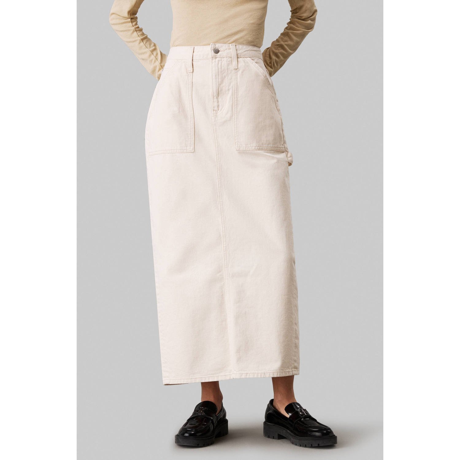 Calvin Klein Cargo Pockets Maxi Rok Dames