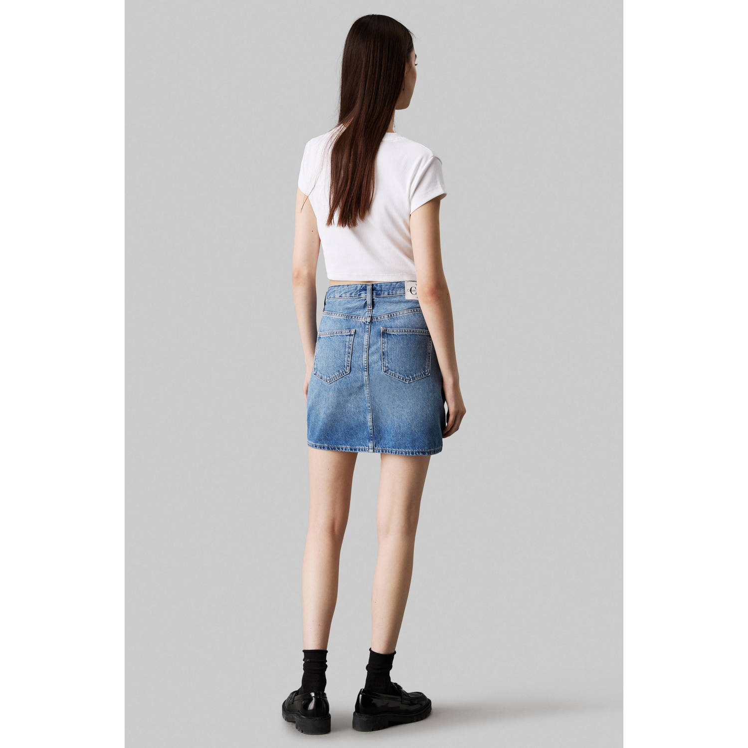 CALVIN KLEIN JEANS denim spijkerrok medium blue denim