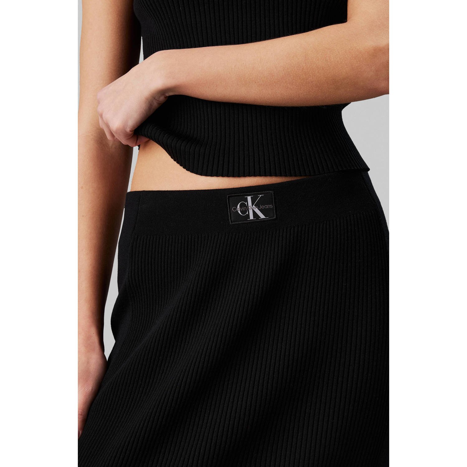 CALVIN KLEIN JEANS rok zwart