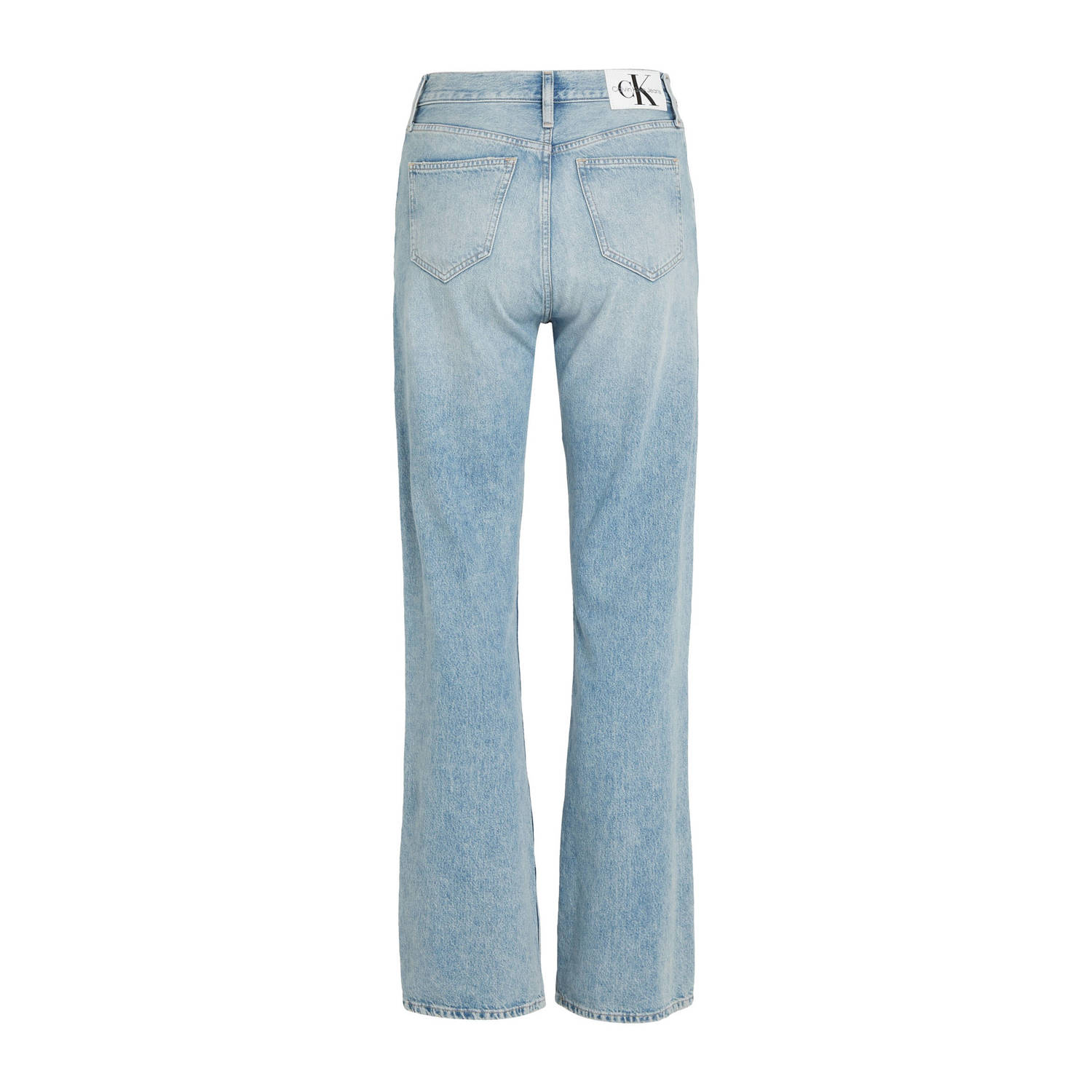 CALVIN KLEIN JEANS high waist straight jeans light blue denim