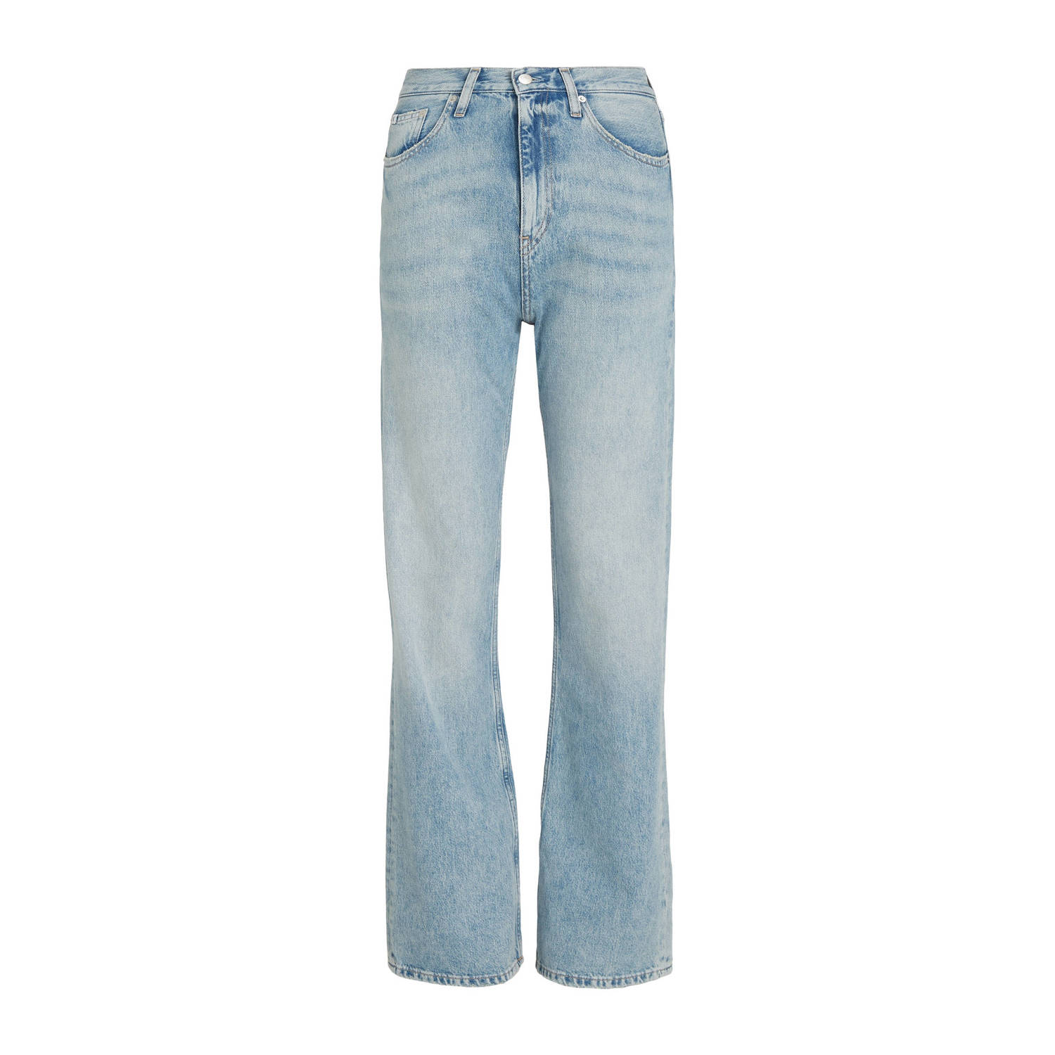 CALVIN KLEIN JEANS high waist straight jeans light blue denim