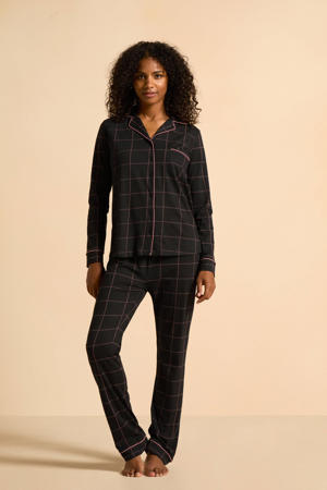 pyjama zwart/roze