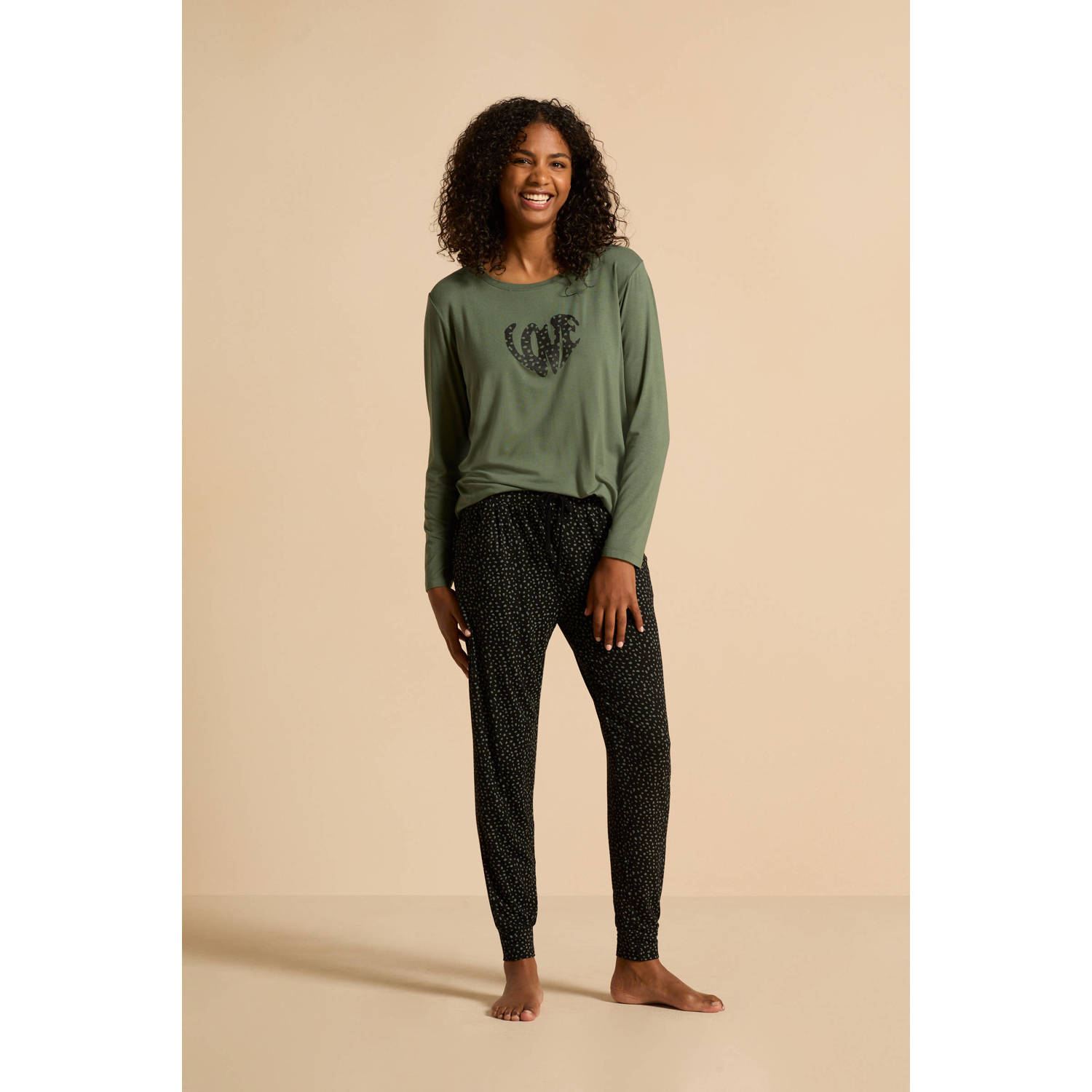 Dreamcovers pyjama groen zwart