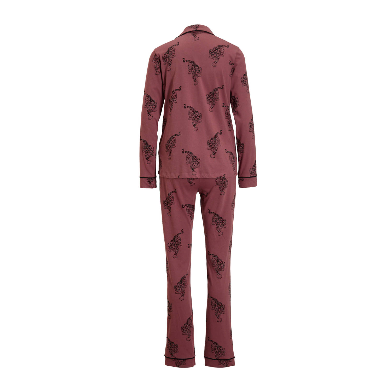 Dreamcovers pyjama donkerroze zwart