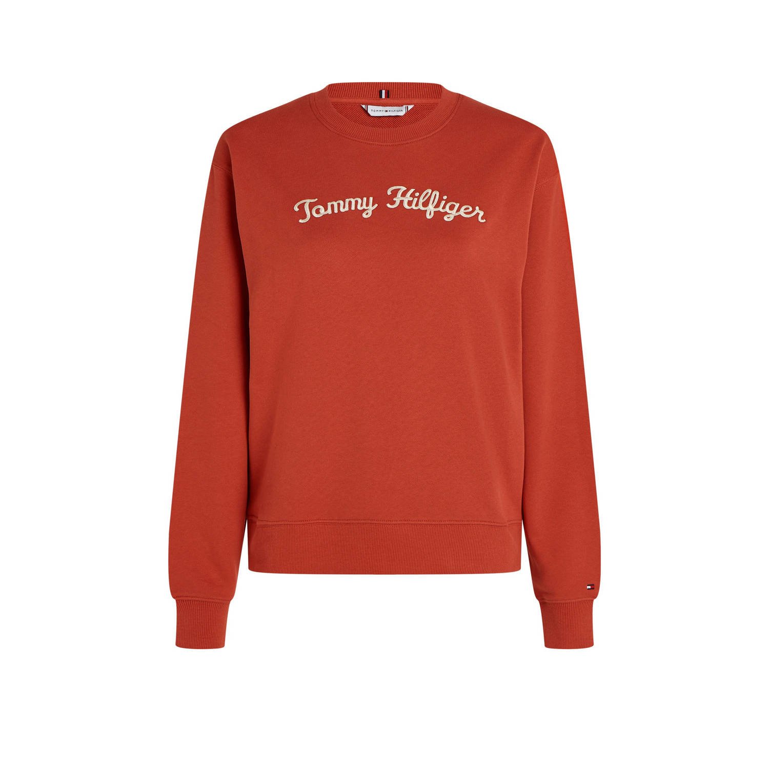 Tommy Hilfiger sweater met logo rood