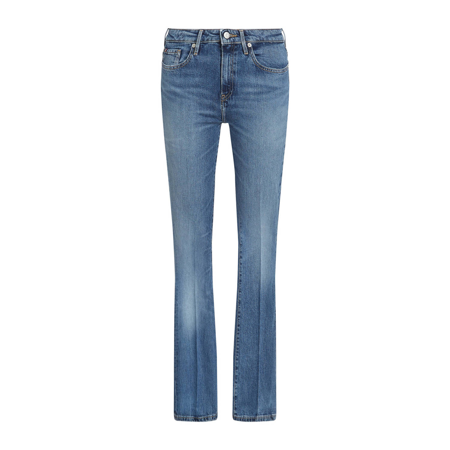 Tommy Hilfiger Bootcut jeans BOOTCUT RW BEA met leren badge