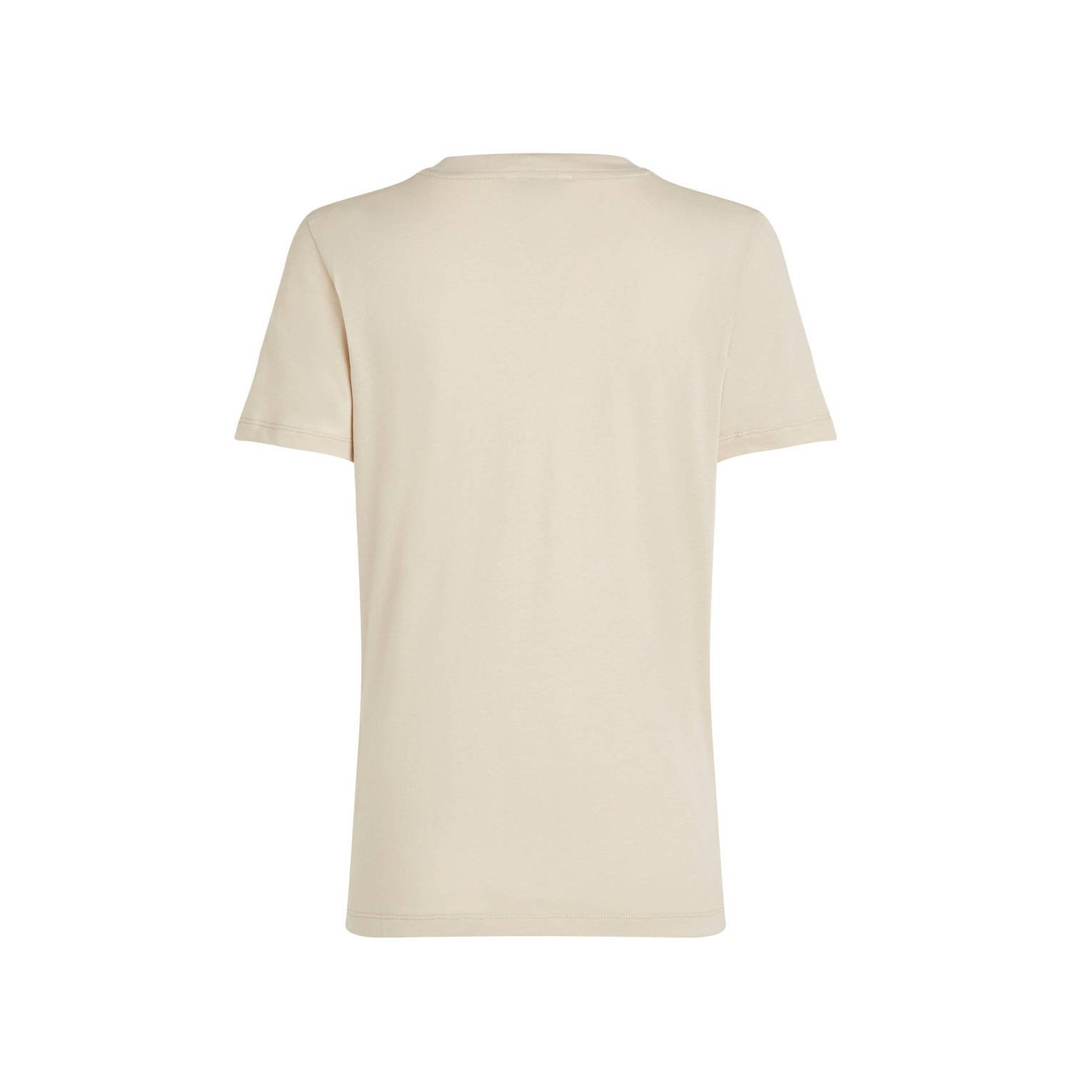 Tommy Hilfiger t-shirt met logo beige