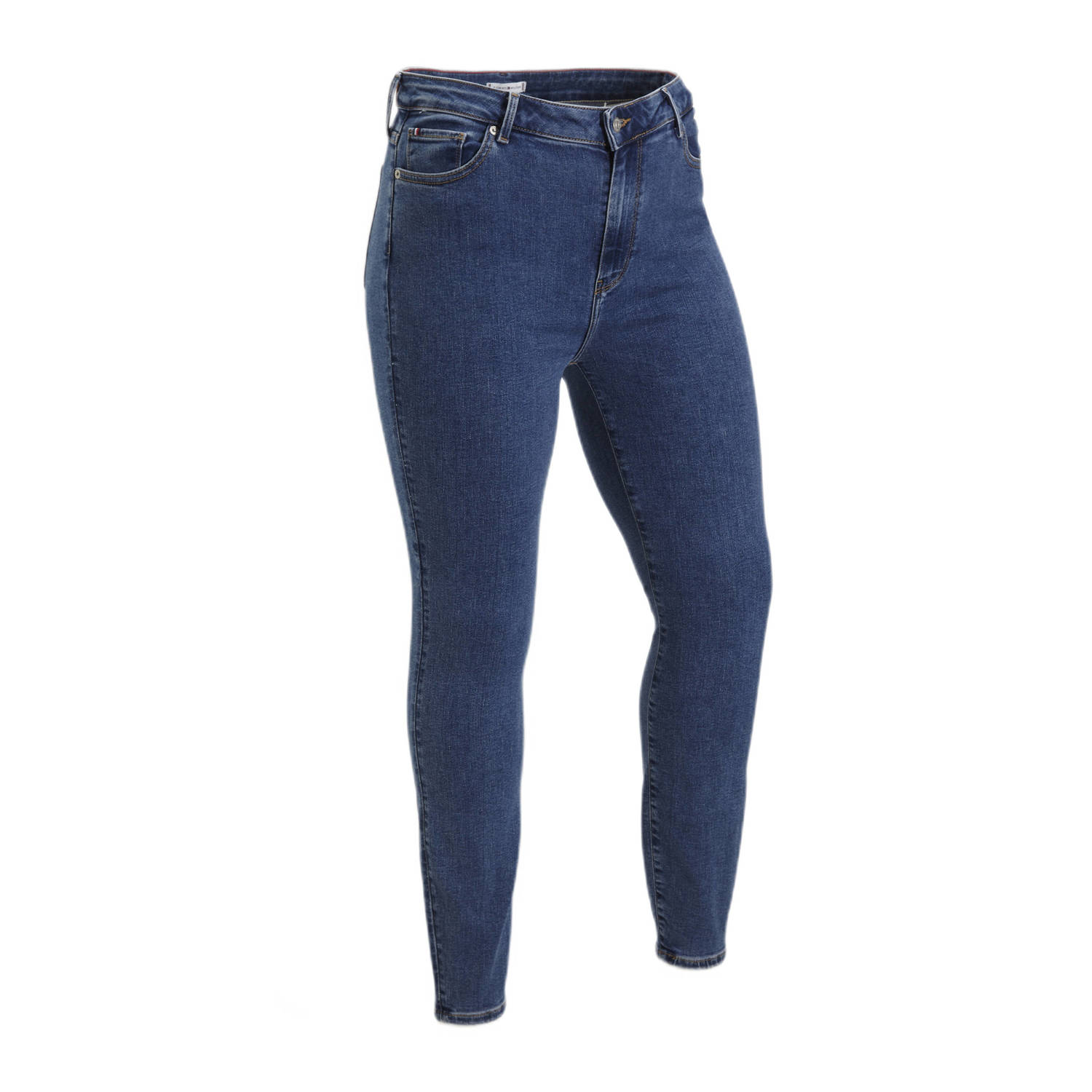 Tommy Hilfiger high waist skinny jeans dark blue denim