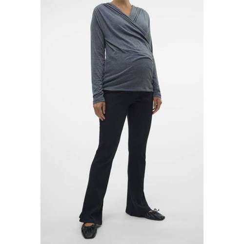 VERO MODA MATERNITY flared zwangerschapslegging VMMLAVENDER zwart afbeelding