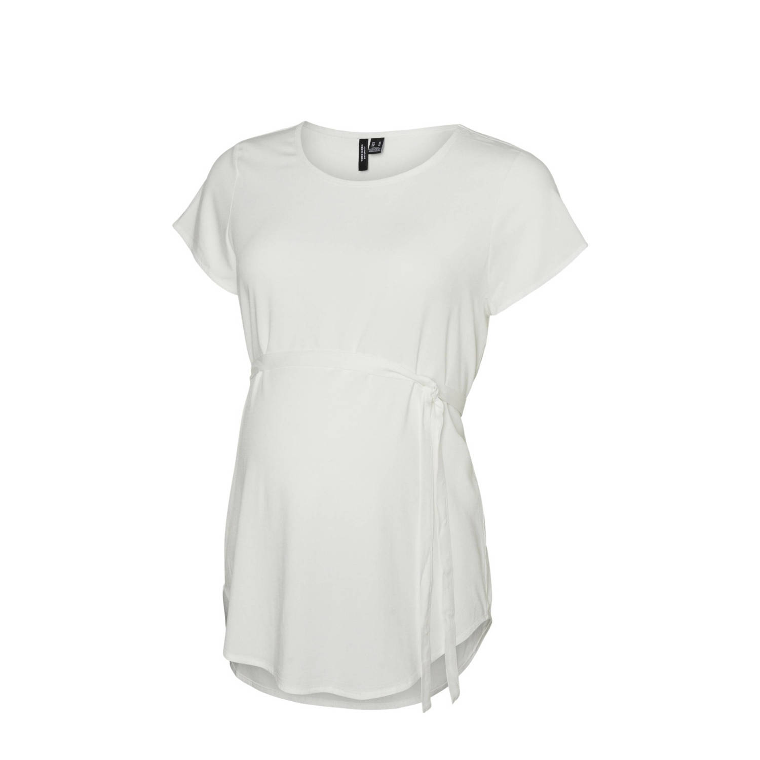 VERO MODA MATERNITY zwangerschapstop offwhite Ecru Dames Viscose Ronde hals XXL