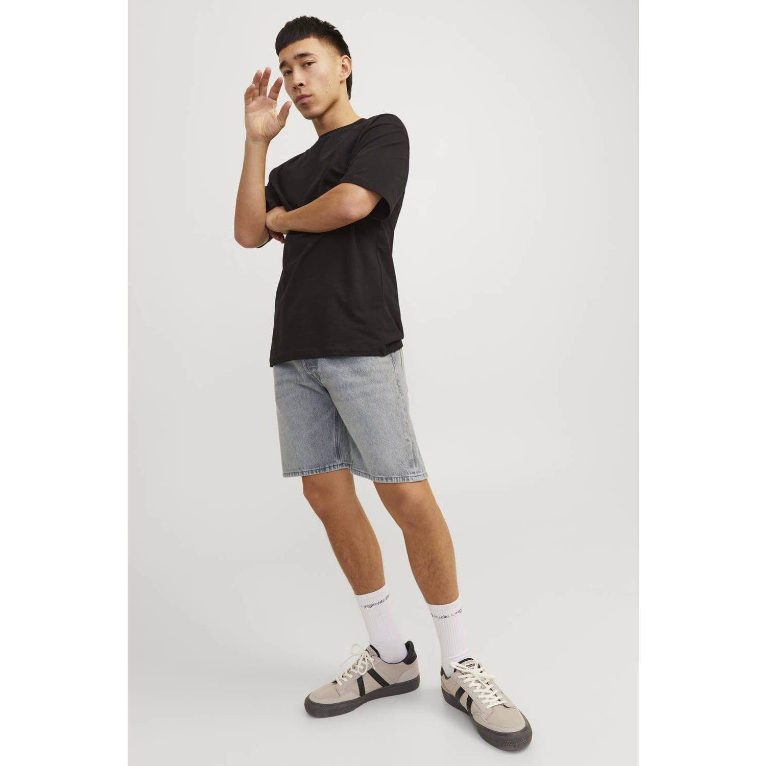 JACK & JONES JEANS INTELLIGENCE relaxed short JJICHRIS JJCOOPER grey denim 020