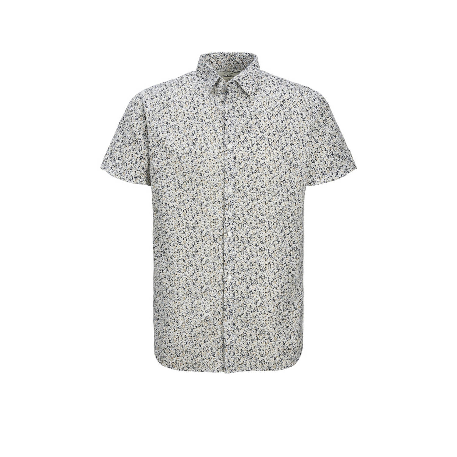 JACK & JONES PREMIUM slim fit overhemd JPRBLASUMMER met all over print wit