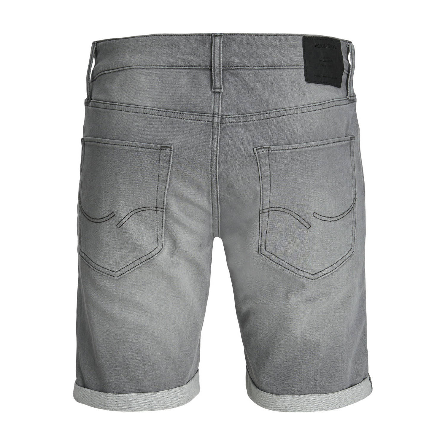 JACK & JONES JEANS INTELLIGENCE regular fit short grey denim