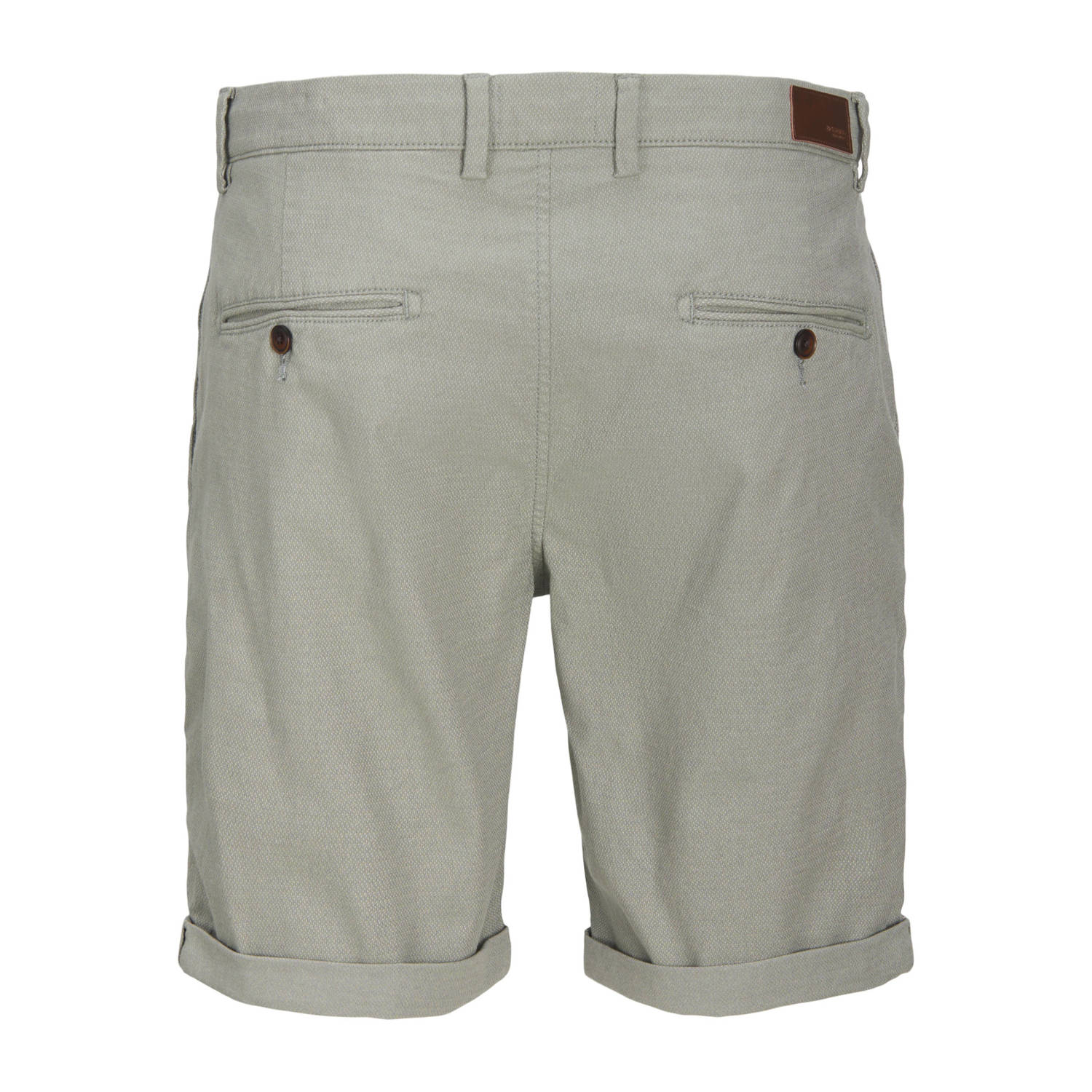 JACK & JONES PANTS STUDIO gemêleerde regular fit short JPSTFURY