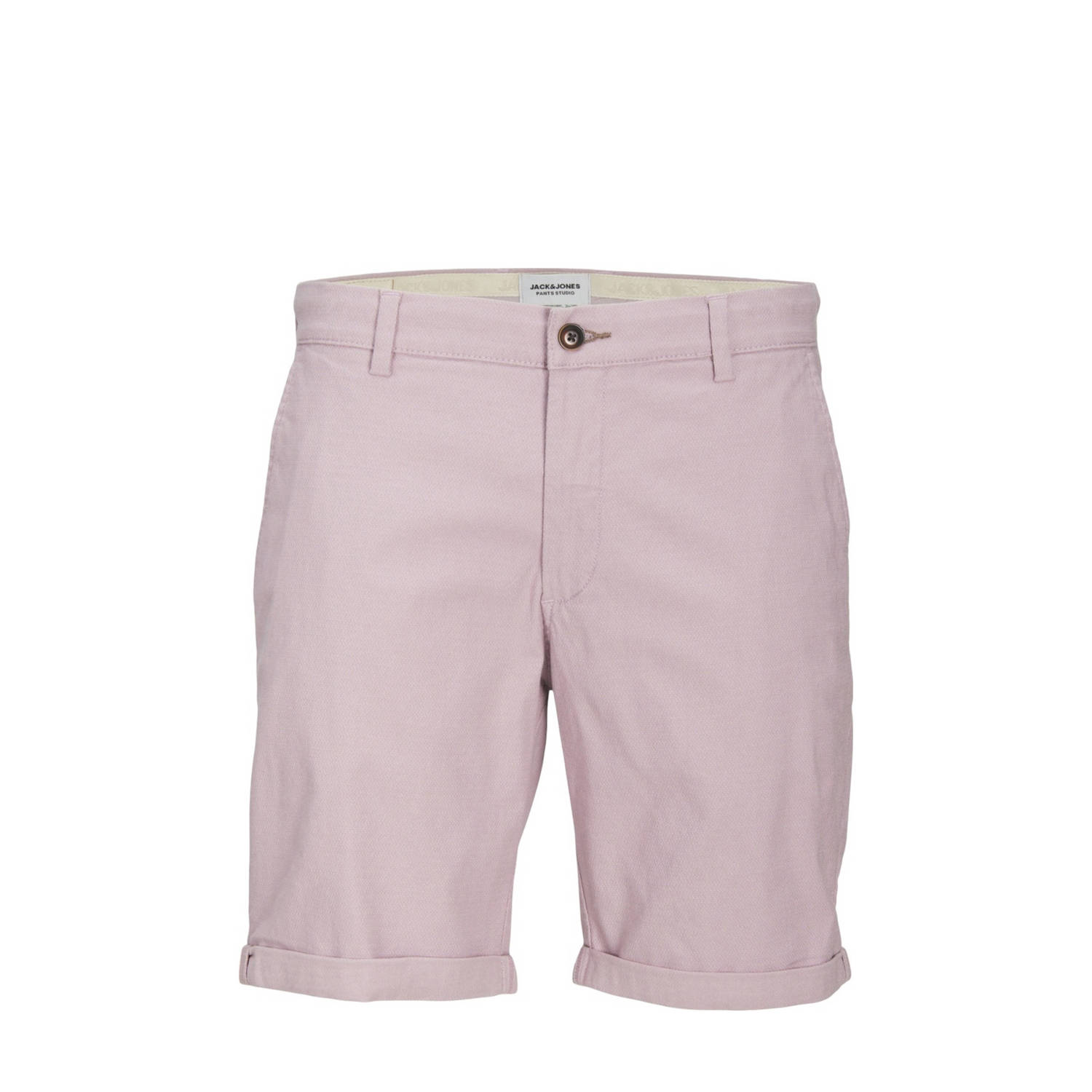 JACK & JONES PANTS STUDIO gemêleerde regular fit short JPSTFURY mesa rose