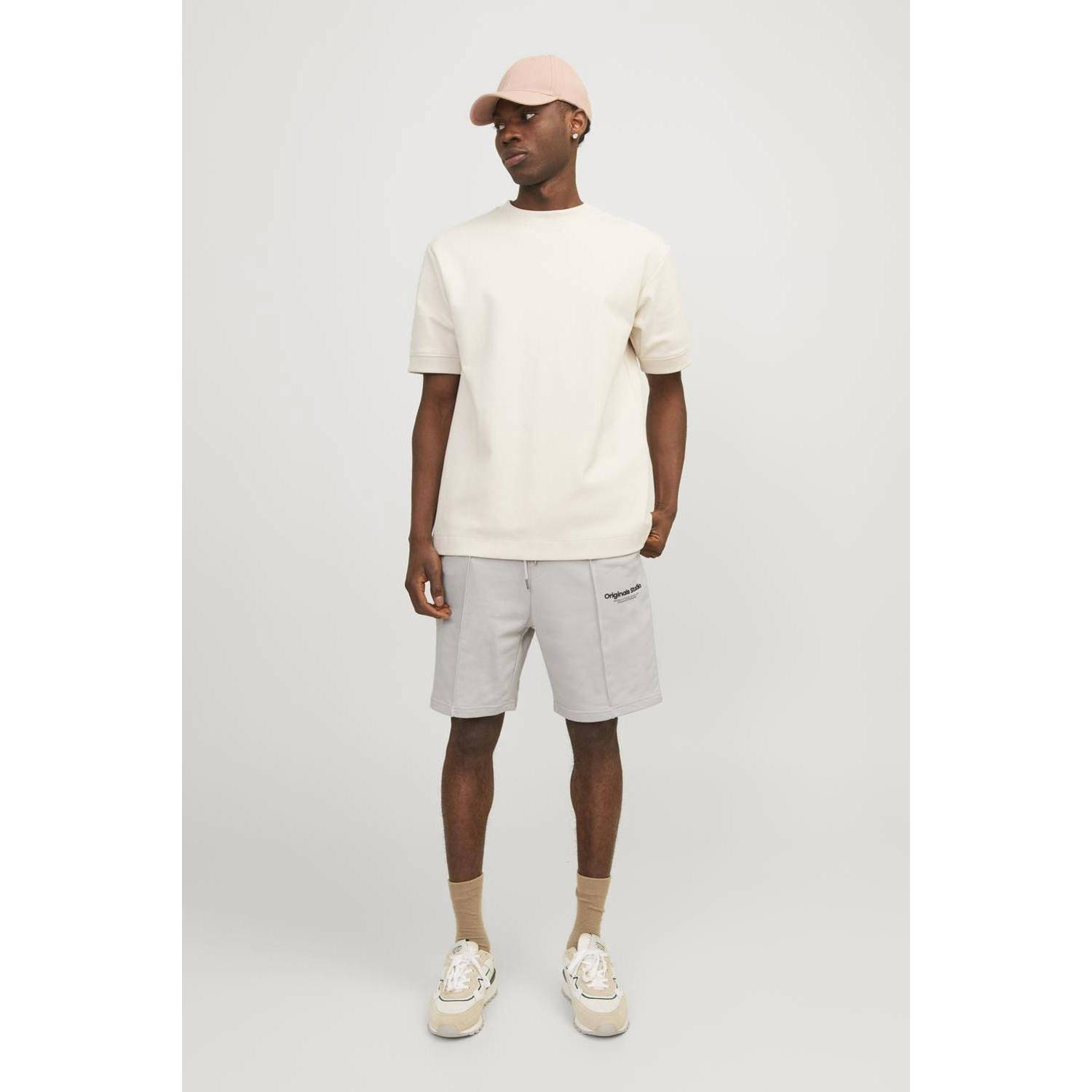 JACK & JONES PANTS STUDIO loose fit short JPSTKANE moonbeam