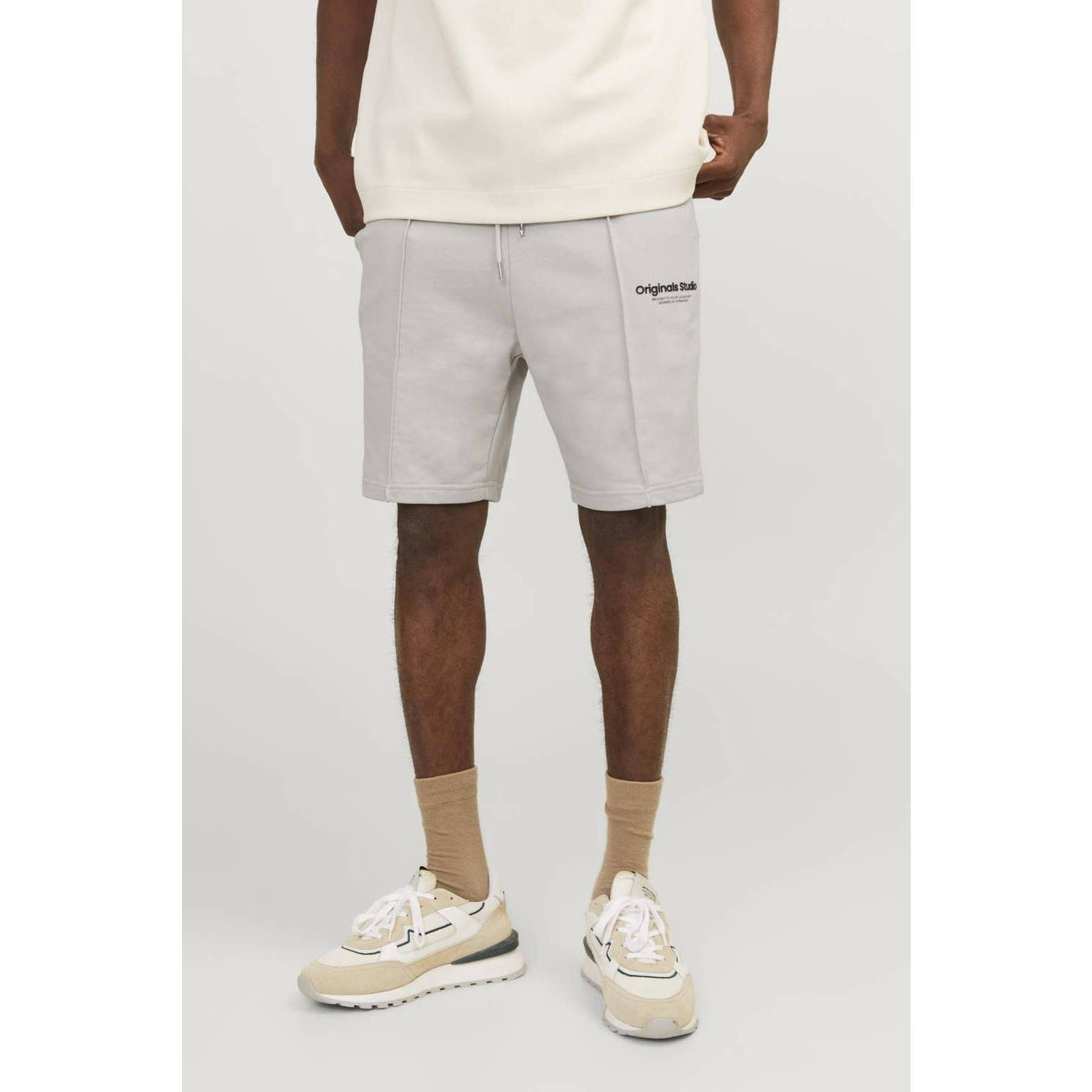 JACK & JONES PANTS STUDIO loose fit short JPSTKANE moonbeam