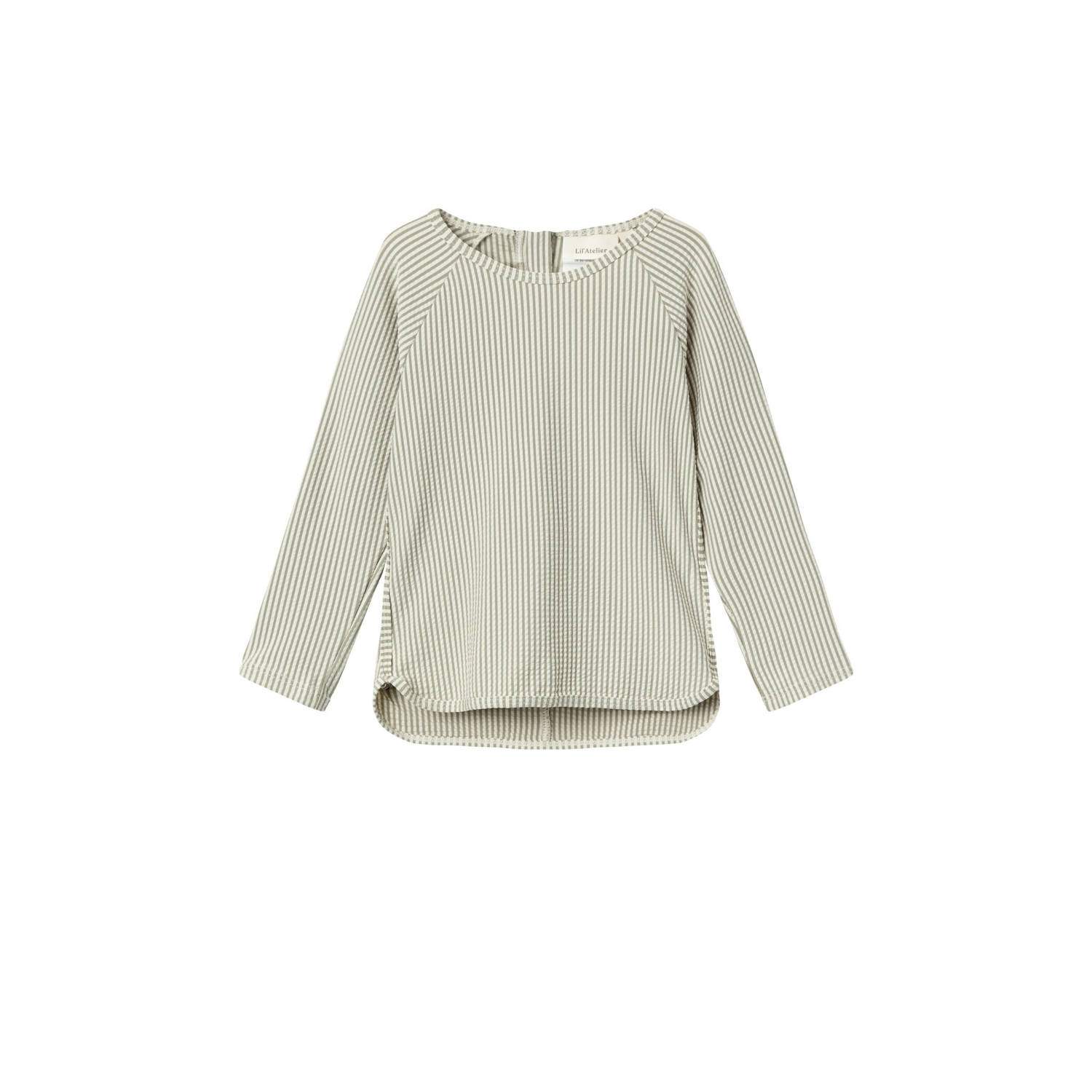 LIL' ATELIER MINI UV-shirt groen wit