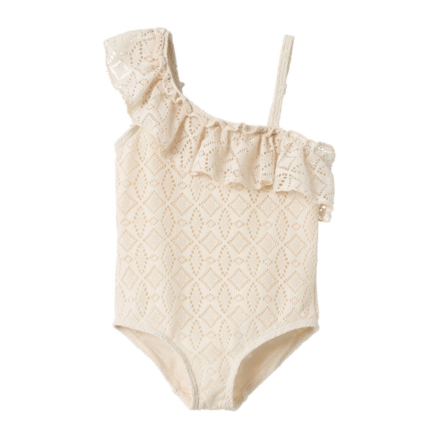 LIL' ATELIER MINI badpak NMFFANNIE met all over print ecru Meisjes Polyester 116