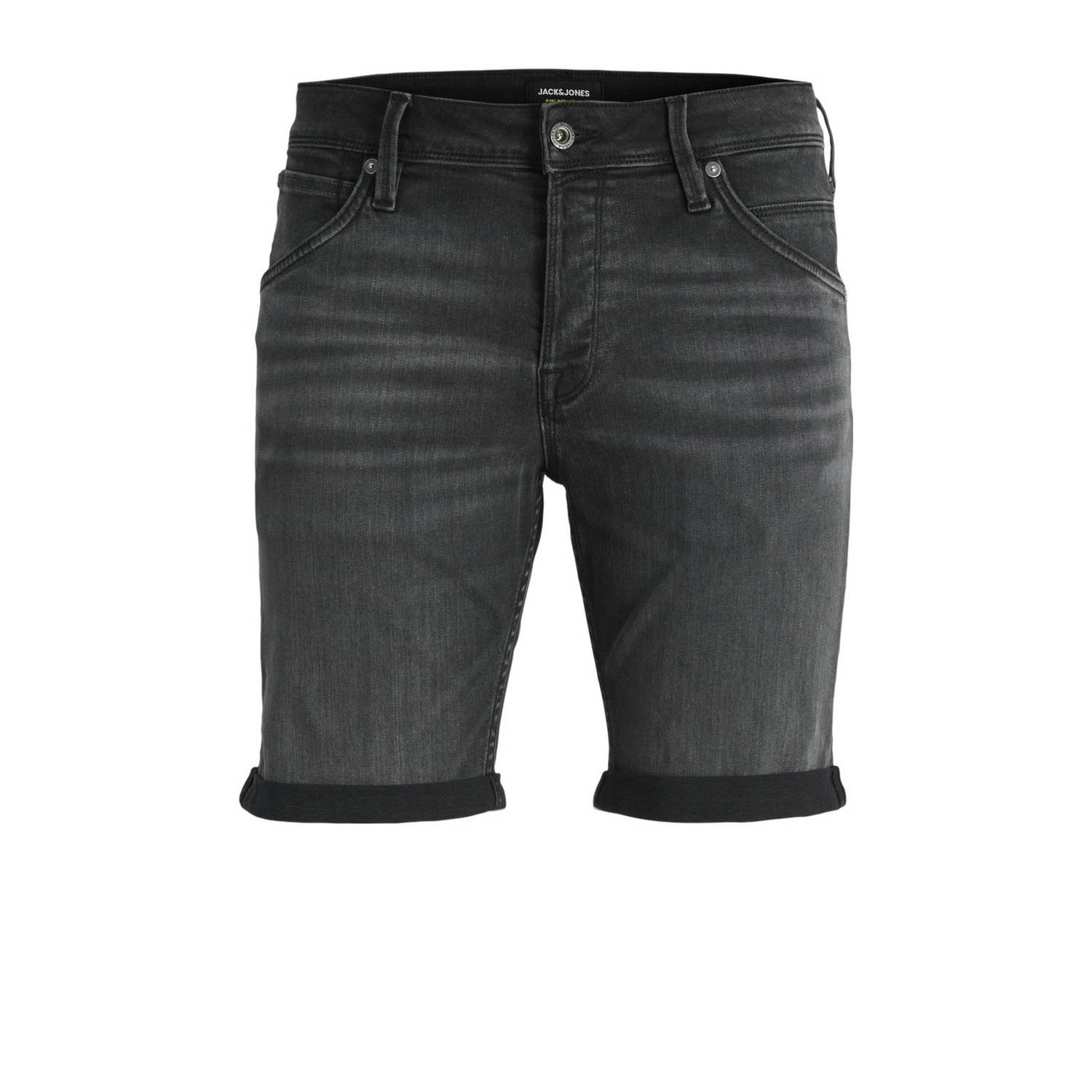 JACK & JONES JEANS INTELLIGENCE short JJIRICK JJFOX black denim 344 sn