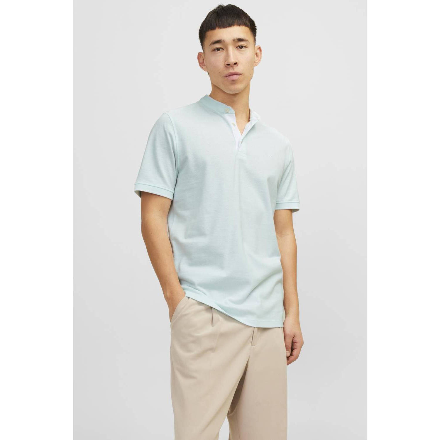 Jack & Jones Poloshirt JJEPAULOS MAO POLO met geborduurd logo