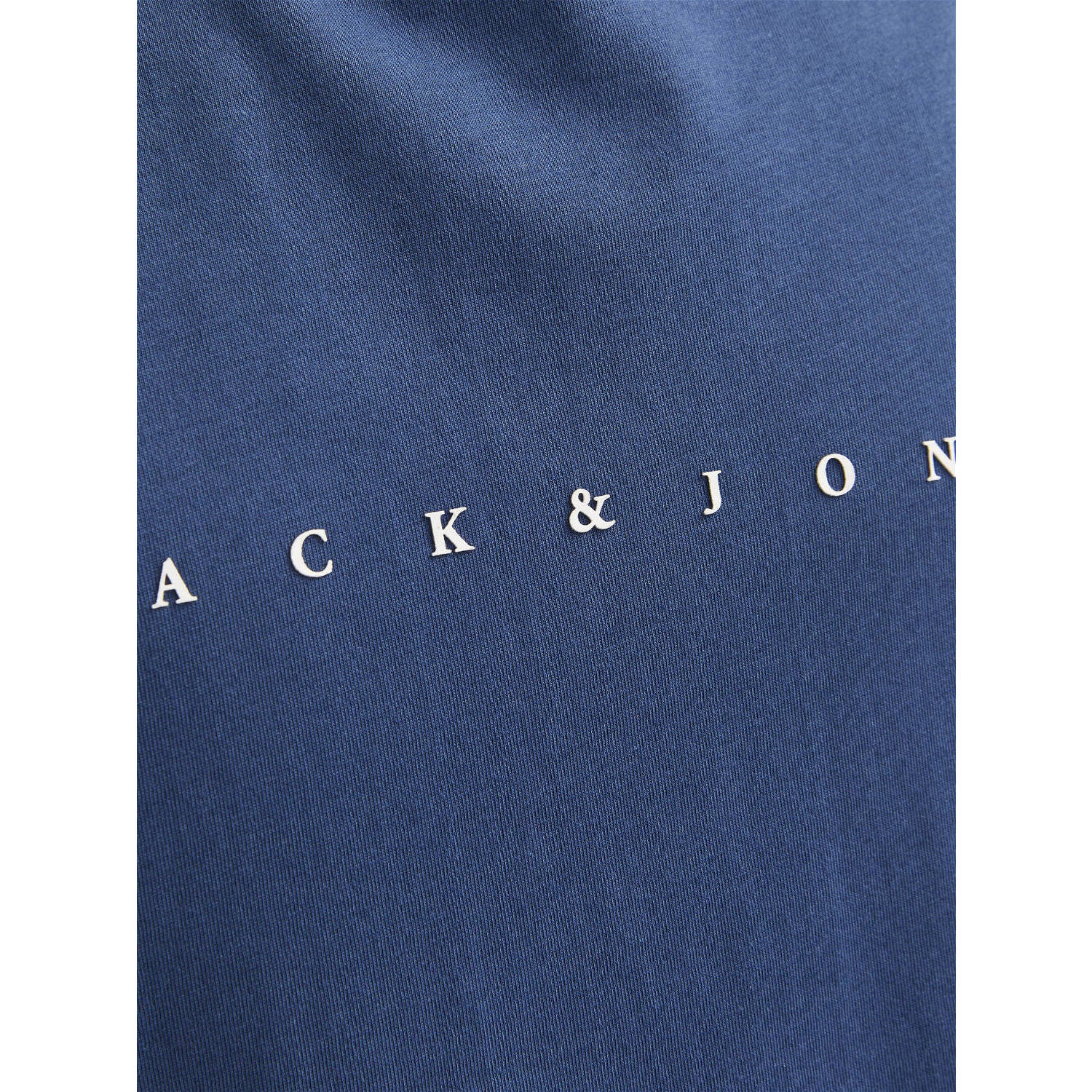 JACK & JONES ESSENTIALS T-shirt met printopdruk blauw