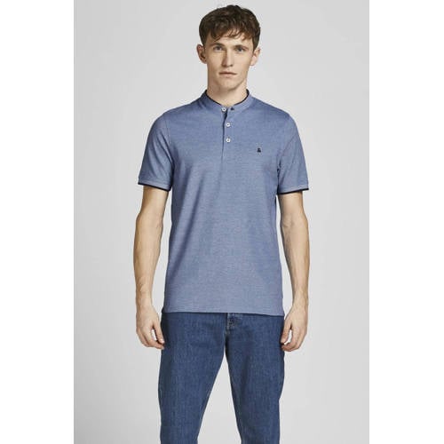 JACK & JONES ESSENTIALS slim fit polo JJEPAULOS met logo bright cobalt afbeelding
