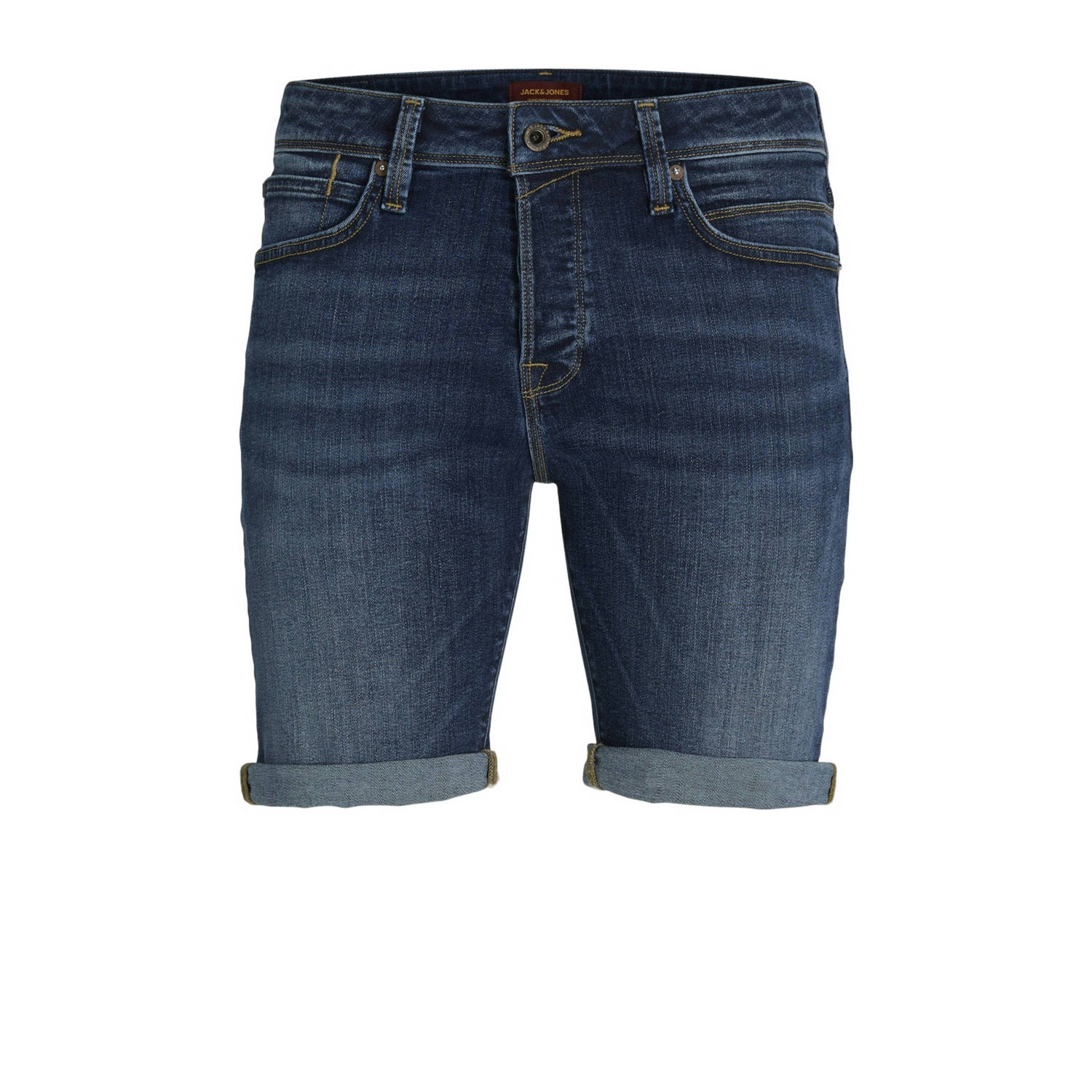 JACK & JONES JEANS INTELLIGENCE regular fit denim short JJIRICK JJFOX blue denim