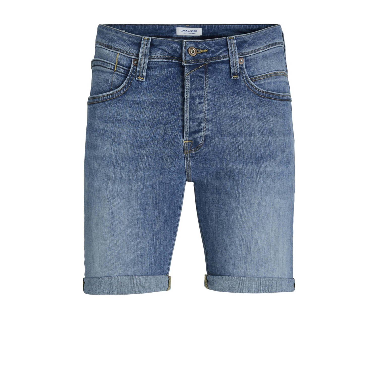 JACK & JONES JEANS INTELLIGENCE regular fit short JJIRICK JJFOX blue denim 037 sn