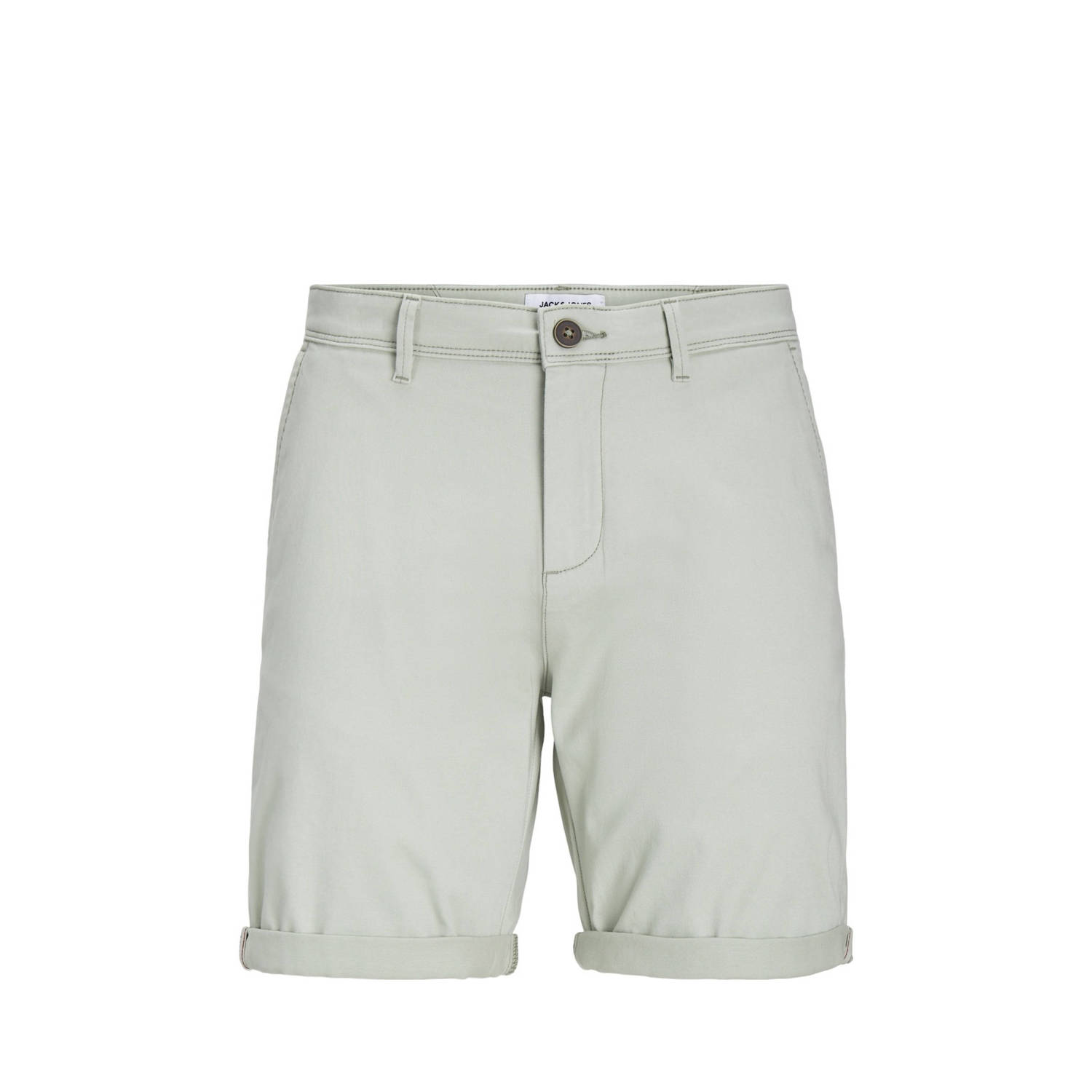 JACK & JONES PANTS STUDIO regular fit short JPSTBOWIE desert sage