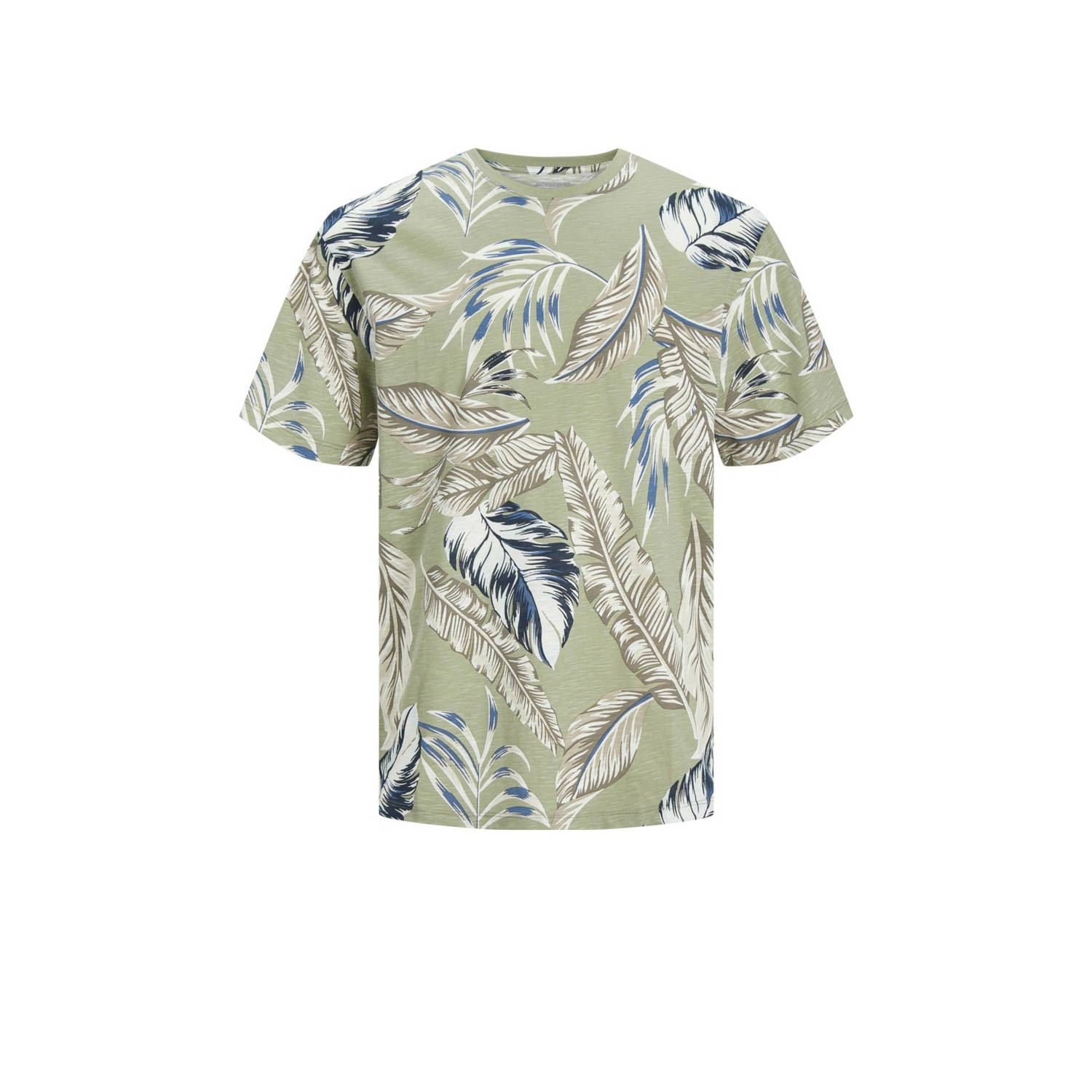 JACK & JONES ESSENTIALS T-shirt met all over print oil green