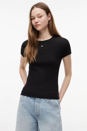 T-shirt met logo zwart