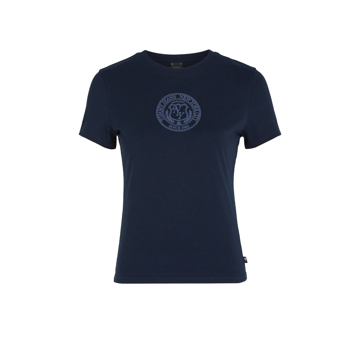 Tommy Hilfiger T-shirt met logo donkerblauw