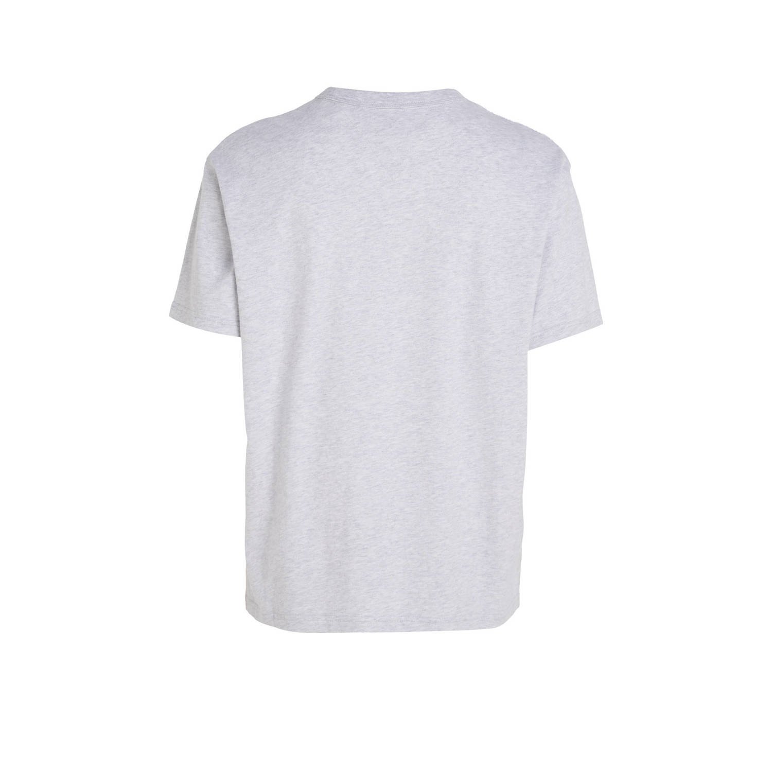 Tommy Jeans T-shirt met printopdruk lichtgrijs