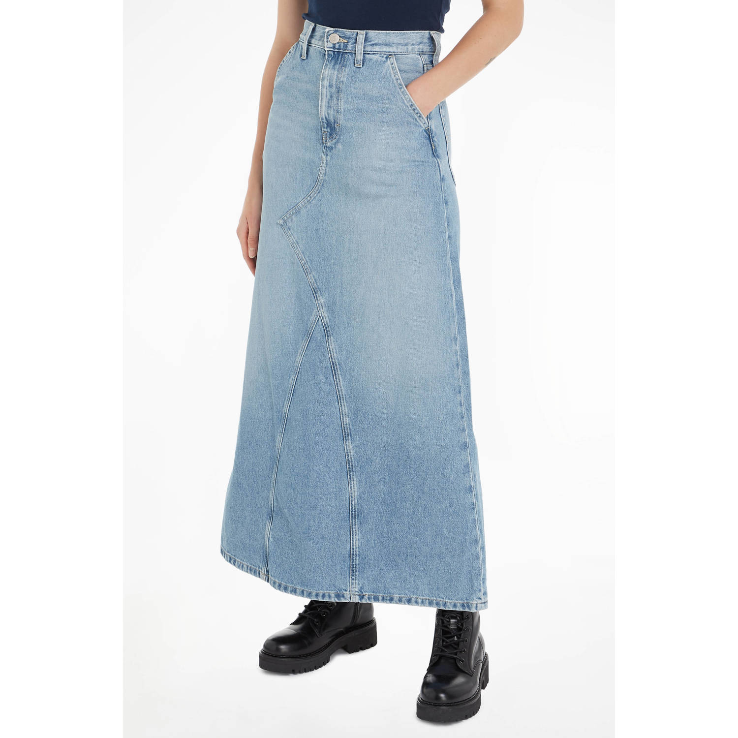 Tommy Jeans spijkerrok light blue denim