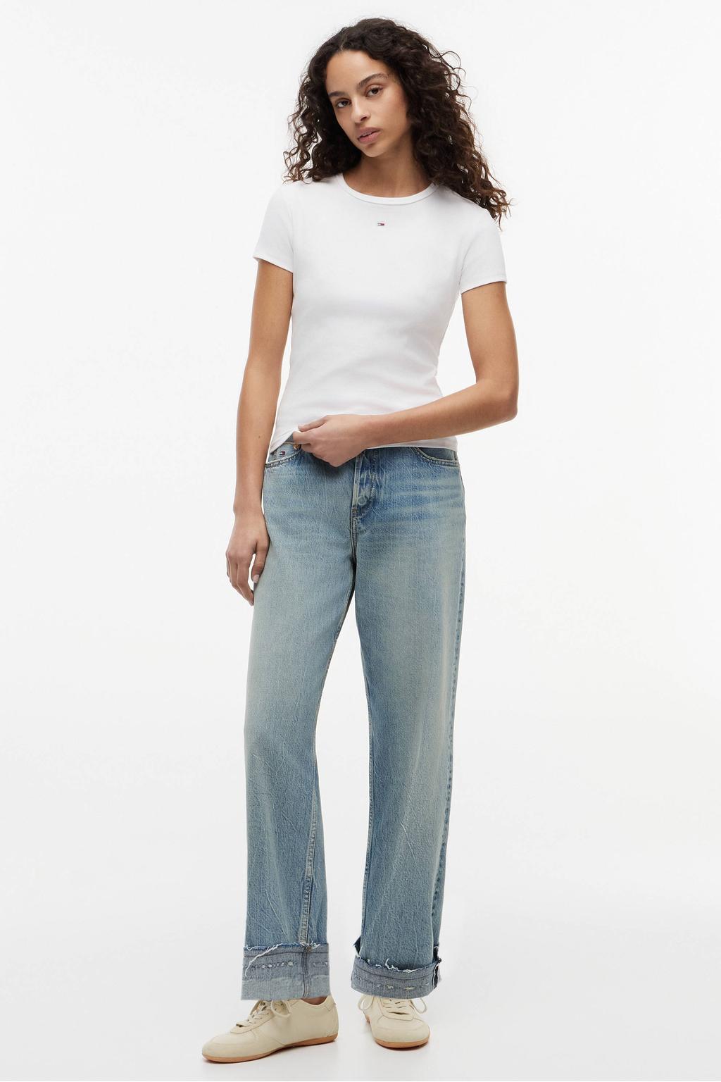 Tommy Jeans T-shirt met logo wit