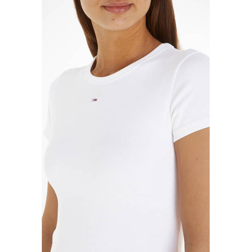 Tommy Jeans T-shirt met logo wit afbeelding