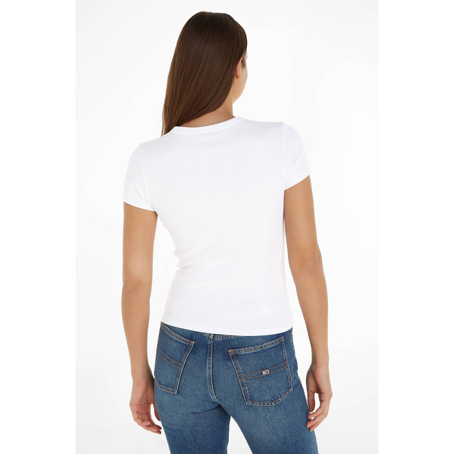Tommy Jeans T-shirt met logo wit