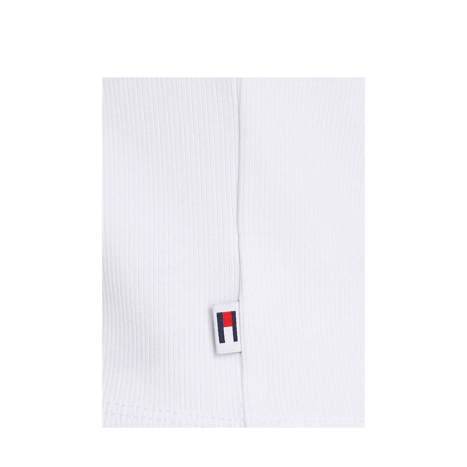 Tommy Jeans top met logo wit donkerblauw