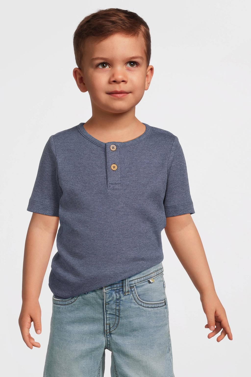 NAME IT MINI T-shirt NMMKAB grijsblauw